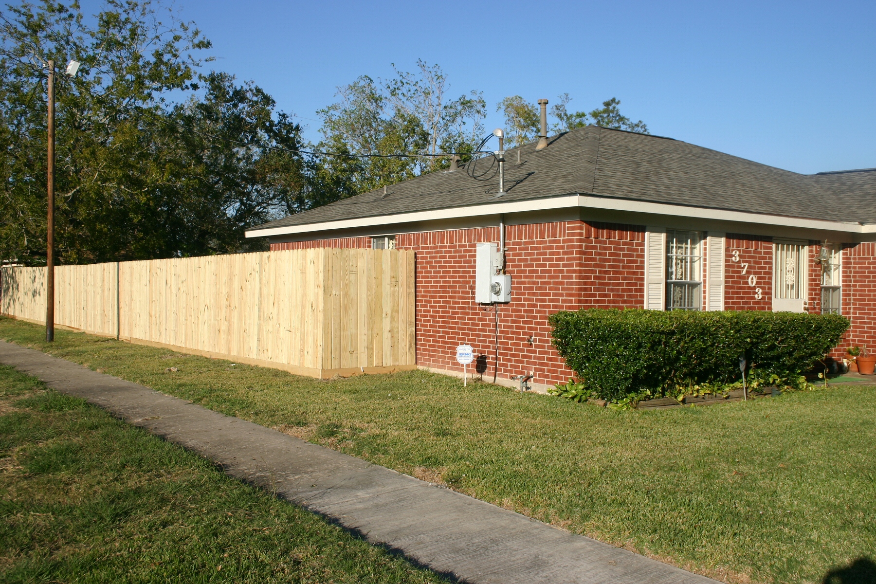 New Fence in Houston